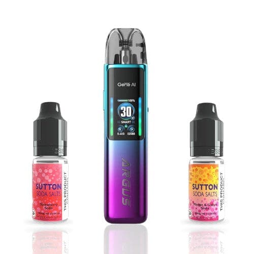 Voopoo Argus G2 + 2 Sutton Soda Nic Salts